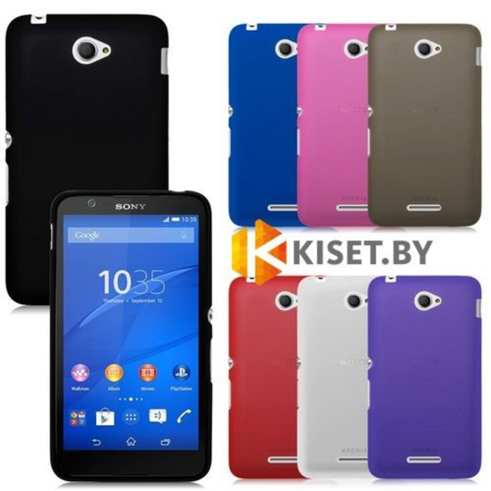 Силиконовый чехол для Sony Xperia E4g, черный