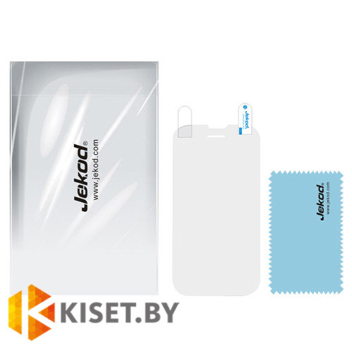 Пластиковый бампер Jekod и защитная пленка для Sony Xperia GX, белый