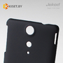 Пластиковый бампер Jekod и защитная пленка для Sony Xperia GX, черный