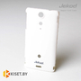 Пластиковый бампер Jekod и защитная пленка для Sony Xperia GX, белый