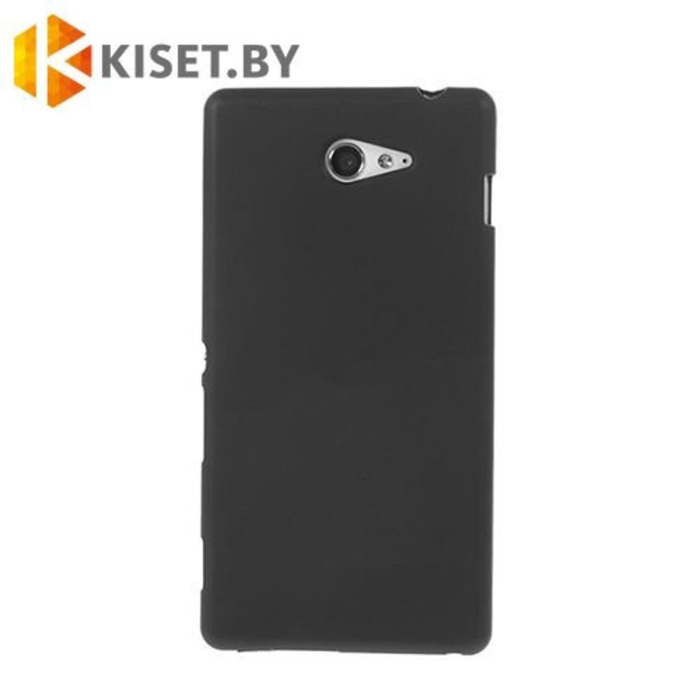 Силиконовый чехол матовый для Sony Xperia Sola, черный
