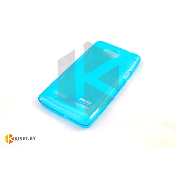 Силиконовый чехол для Sony Xperia V, бирюзовый с волной