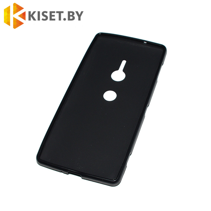 Силиконовый чехол матовый для Sony Xperia XZ2, черный