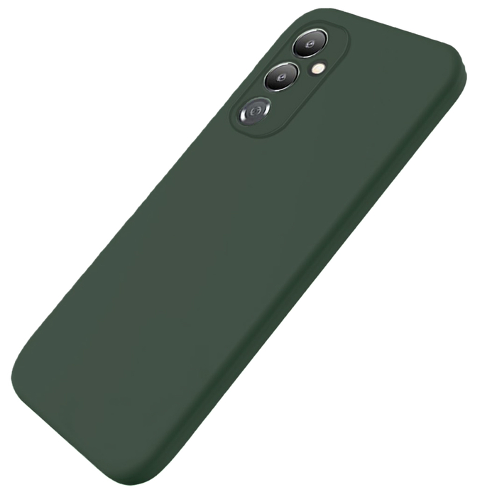 Soft-touch бампер KST Silicone Cover для Tecno Pova 4 хаки с закрытым низом