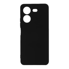 Soft-touch бампер KST Silicone Cover для Tecno Pova 5 черный с закрытым низом