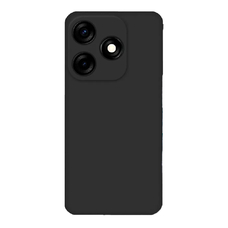 Soft-touch бампер KST Silicone Cover для Tecno Spark 10 / 10C черный с закрытым низом
