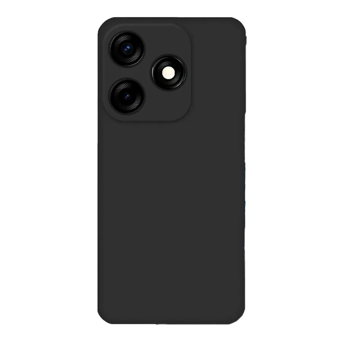 Soft-touch бампер KST Silicone Cover для Tecno Spark 10 / 10C черный с закрытым низом