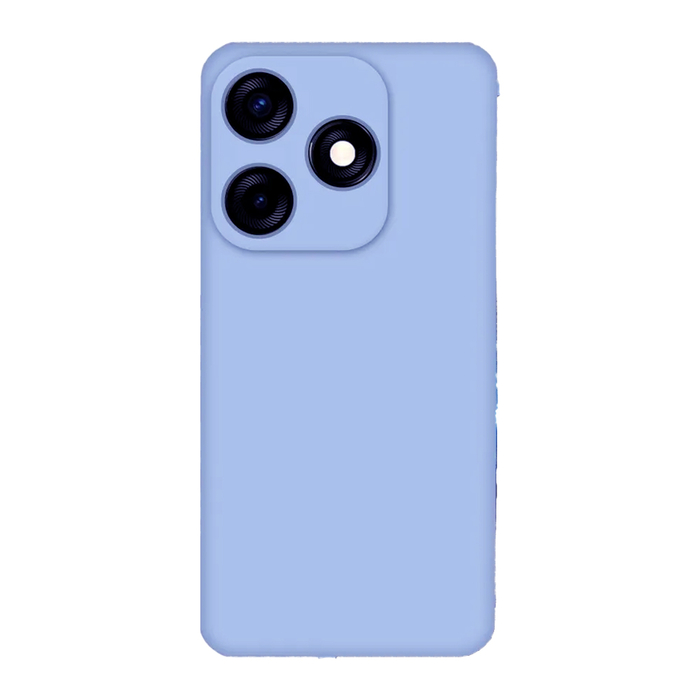 Soft-touch бампер KST Silicone Cover для Tecno Spark 10 / 10C фиалковый с закрытым низом