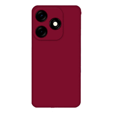 Soft-touch бампер KST Silicone Cover для Tecno Spark 10 / 10C марсала с закрытым низом