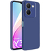 Soft-touch бампер KST Silicone Cover для Vivo Y36 синий с закрытым низом