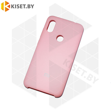 Soft-touch бампер Silicone Cover для Xiaomi Redmi Note 6 / 6 Pro розовый