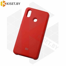 Soft-touch бампер Silicone Cover для Xiaomi Mi Max 3 красный