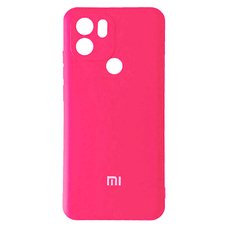 Soft-touch бампер KST Silicone Cover для Xiaomi Poco C50 / C51 / Redmi A1+ / A2+ фуксия с закрытым низом