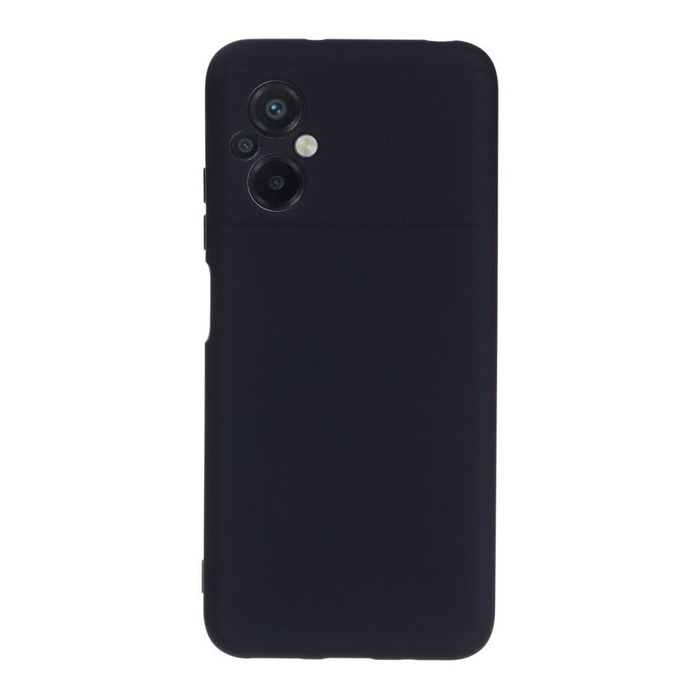 Soft-touch бампер KST Silicone Cover для Xiaomi Poco M5 черный с закрытым низом