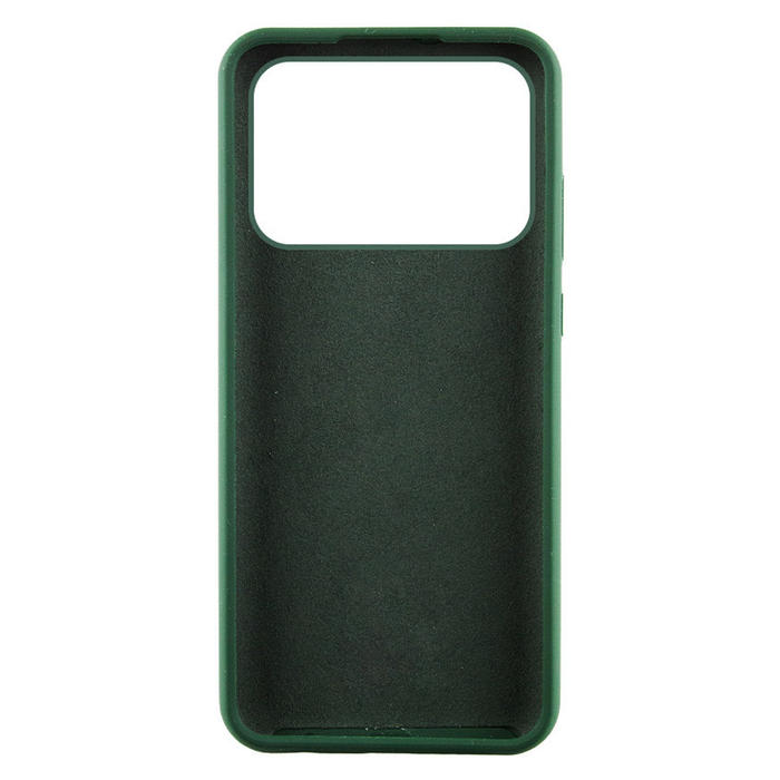 Soft-touch бампер KST Silicone Cover для Xiaomi Poco X6 Pro хаки с закрытым низом