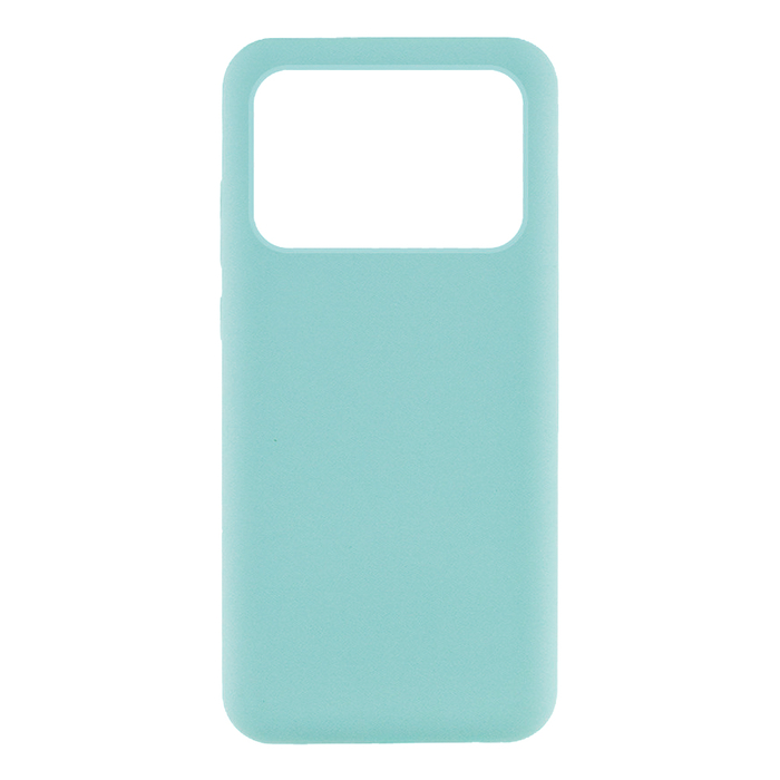 Soft-touch бампер KST Silicone Cover для Xiaomi Poco X6 Pro мятный с закрытым низом