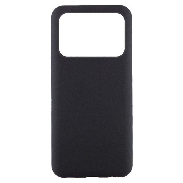 Soft-touch бампер KST Silicone Cover для Xiaomi Poco X6 Pro черный с закрытым низом