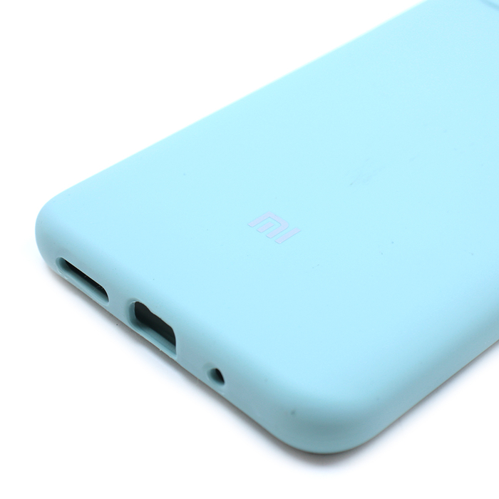 Soft-touch бампер KST Silicone Cover для Xiaomi Redmi 10C бирюзовый с закрытым низом