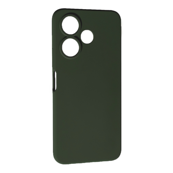 Soft-touch бампер KST Silicone Cover для Xiaomi Redmi 13 4G хаки с закрытым низом