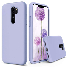 Soft-touch бампер KST Silicone Cover для Xiaomi Redmi 9 фиалковый с закрытым низом