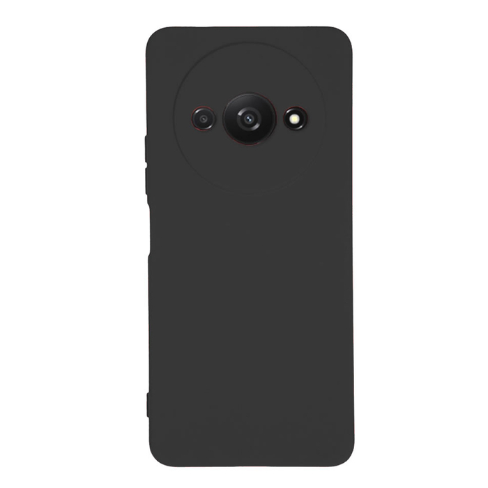 Soft-touch бампер KST Silicone Cover для Xiaomi Redmi A3 / A3x черный с закрытым низом