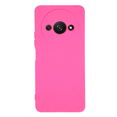 Soft-touch бампер KST Silicone Cover для Xiaomi Redmi A3 / A3x фуксия с закрытым низом