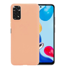 Soft-touch бампер KST Silicone Cover для Xiaomi Redmi Note 11 пудровый