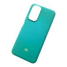 Soft-touch бампер KST Silicone Cover для Xiaomi Redmi Note 11 бирюзовый с закрытым низом