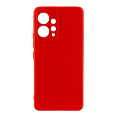 Soft-touch бампер KST Silicone Cover для Xiaomi Redmi Note 12 4G красный с закрытым низом