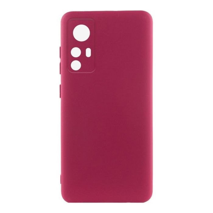 Soft-touch бампер KST Silicone Cover для Xiaomi Redmi Note 12S 4G марсала с закрытым низом
