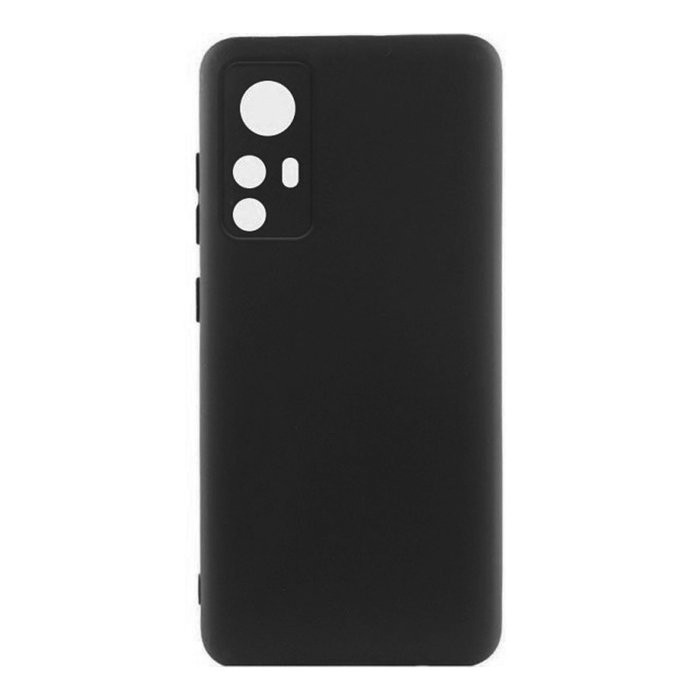Soft-touch бампер KST Silicone Cover для Xiaomi Redmi Note 12S 4G черный с закрытым низом