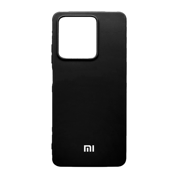 Soft-touch бампер KST Silicone Cover для Xiaomi Redmi Note 13 5G черный с закрытым низом