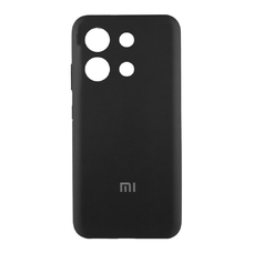 Soft-touch бампер KST Silicone Cover для Xiaomi Redmi Note 13 4G черный с закрытым низом