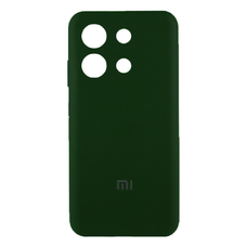 Soft-touch бампер KST Silicone Cover для Xiaomi Redmi Note 13 4G Хаки с закрытым низом