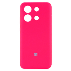 Soft-touch бампер KST Silicone Cover для Xiaomi Redmi Note 13 4G фуксия с закрытым низом