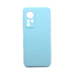 Soft-touch бампер KST Silicone Cover для Xiaomi 12 / 12X (2022) бирюзовый с закрытым низом