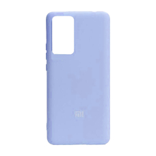 Soft-touch бампер KST Silicone Cover для Xiaomi 12T / Redmi K50 Ultra фиалковый с закрытым низом