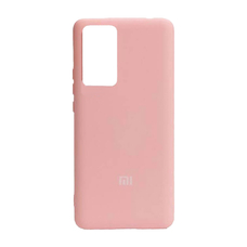 Soft-touch бампер KST Silicone Cover для Xiaomi 12T / Redmi K50 Ultra пудровый с закрытым низом