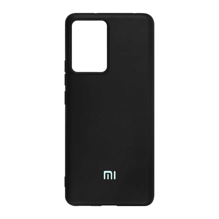 Soft-touch бампер KST Silicone Cover для Xiaomi 13 Lite (2023) черный с закрытым низом