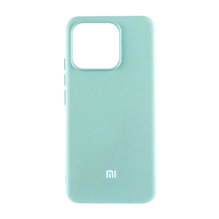 Soft-touch бампер KST Silicone Cover для Xiaomi 13 бирюзовый с закрытым низом
