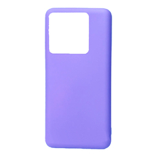 Soft-touch бампер KST Silicone Cover для Xiaomi 13T / 13T Pro фиалковый с закрытым низом