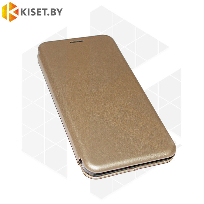 Чехол-книжка Book Case 3D с визитницей для Xiaomi Redmi Note 6 / 6 Pro золотой