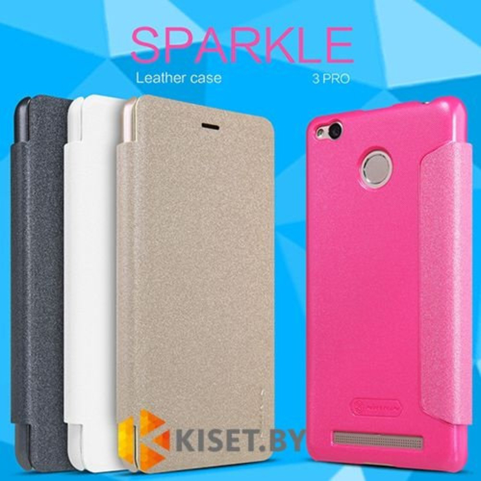 Чехол Nillkin Sparkle для Xiaomi Redmi 3 Pro, золотой