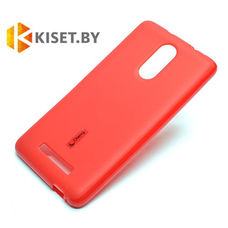 Силиконовый чехол Cherry с защитной пленкой для Xiaomi Redmi Note 3, красный