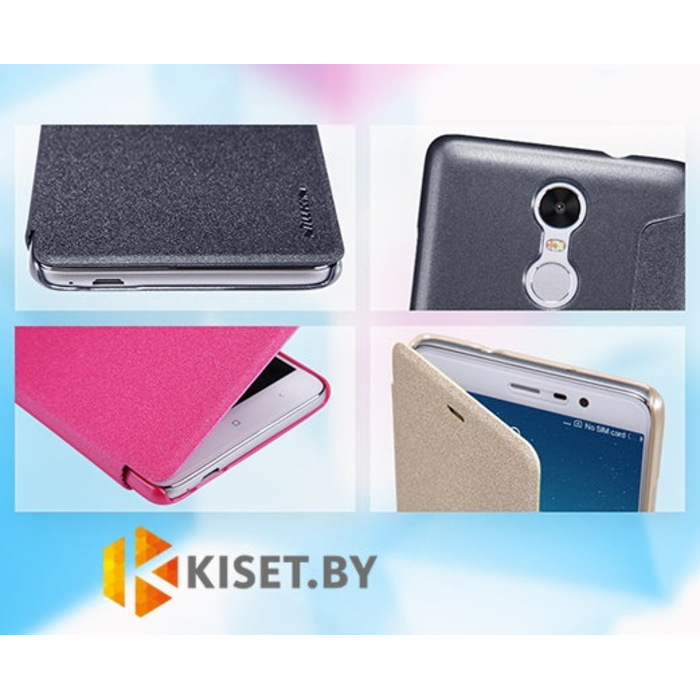 Чехол Nillkin Sparkle для Xiaomi Redmi Note 3, золотой
