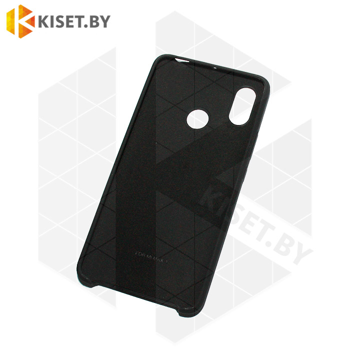 Soft-touch бампер Silicone Cover для Xiaomi Mi Max 3 черный