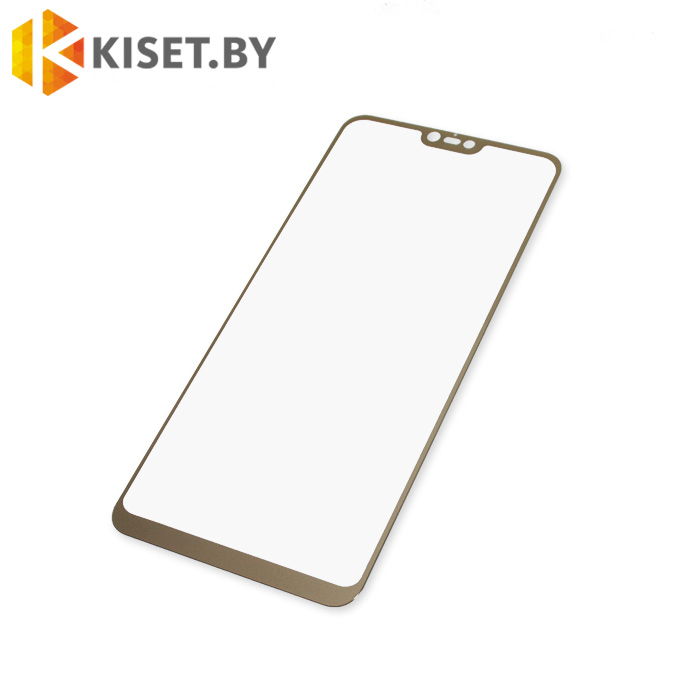 Защитное стекло на весь экран для Xiaomi Redmi Note 6 золотое