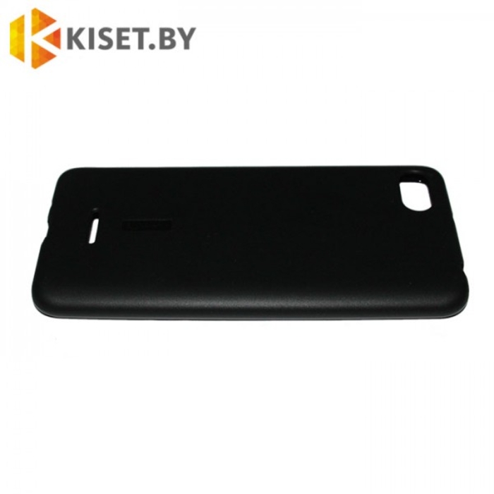 Силиконовый чехол матовый для Xiaomi Redmi 6A черный