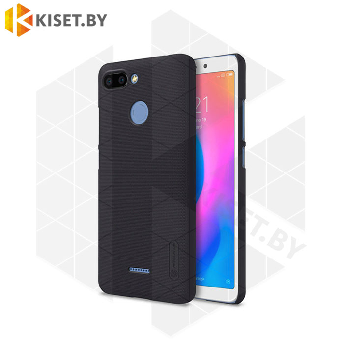 Пластиковый бампер Nillkin Super Frosted Shield для Xiaomi Redmi 6 черный