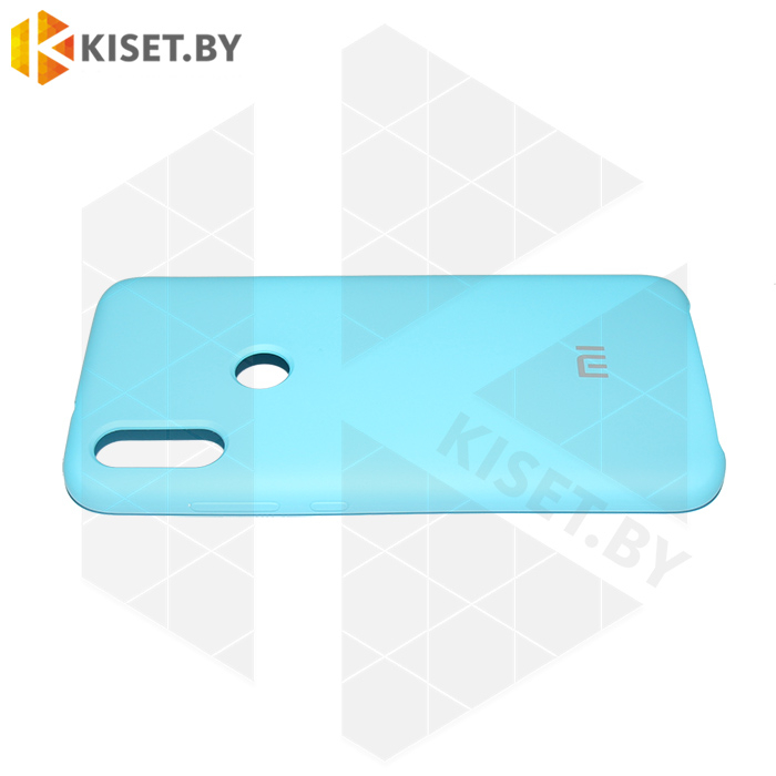Soft-touch бампер Silicone Cover для Xiaomi Mi Play голубой
